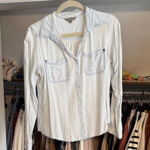 Rubbish Light Blue Casual Shirt